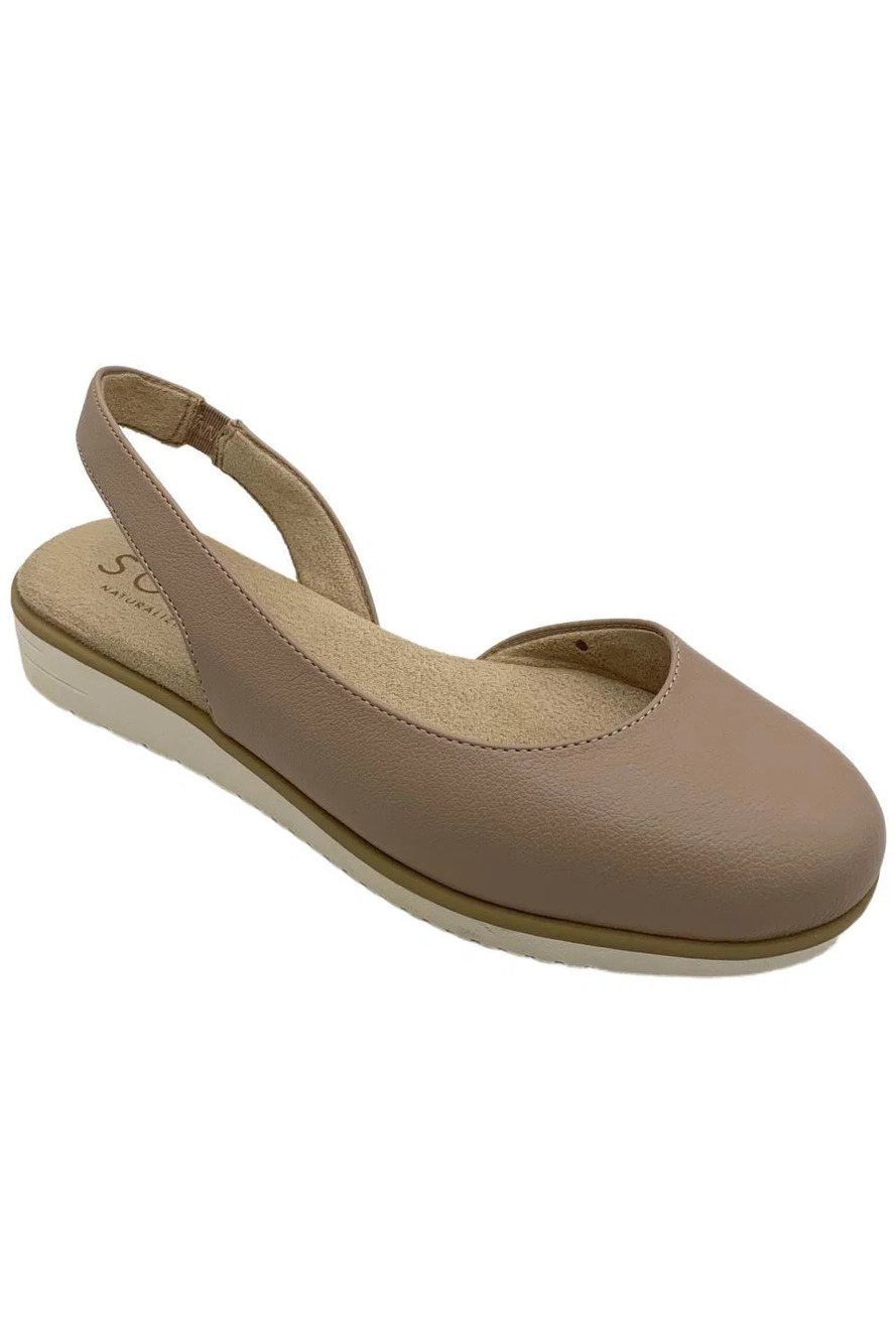 Soul Naturalizer Women's Idea-Dorsay Slingback Flat Blush - Medium